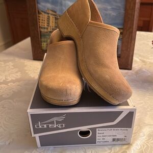 Dansko Brenna Full Grain Suede Clog size 39